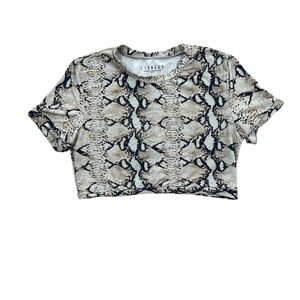 Lioness Swim Top Snakeskin pattern